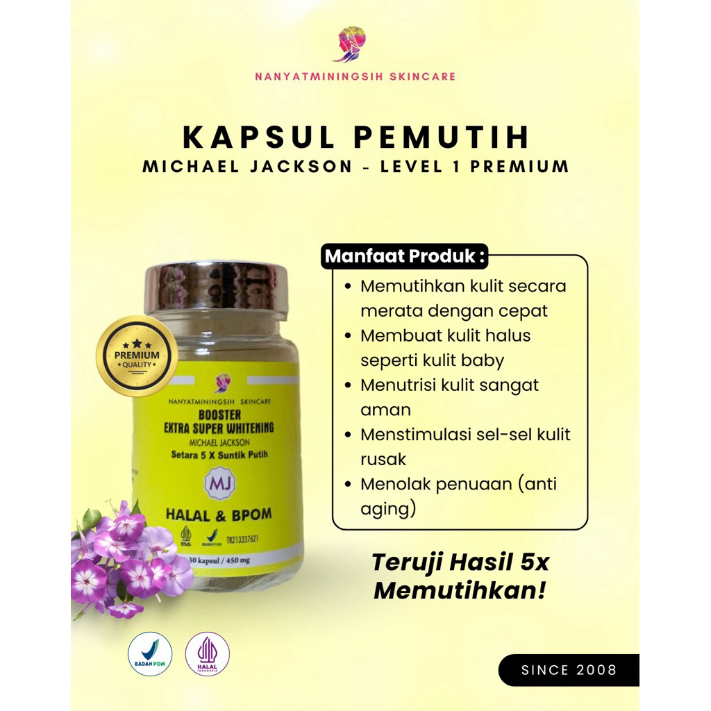 Kapsul Pemutih Badan dan Wajah Level1