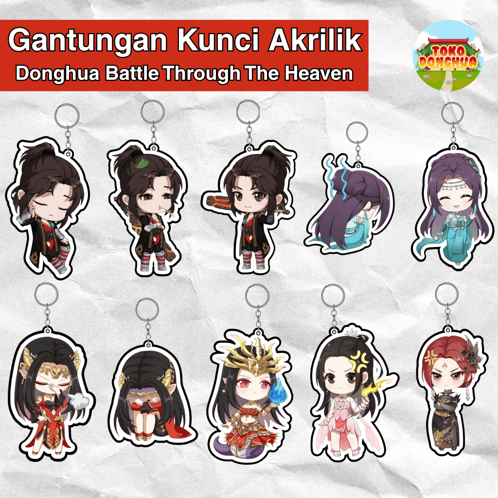 TokoDonghua - Gantungan Kunci Akrilik Karakter Donghua BTTH / BTTH Character Acrylic Keychain