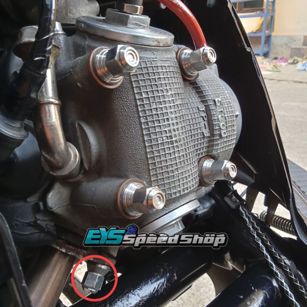 SATUAN MUR TOPI KENALPOT MIO NOUVO SOUL FINO STAINLESS ORIGINAL HENG THAILAND