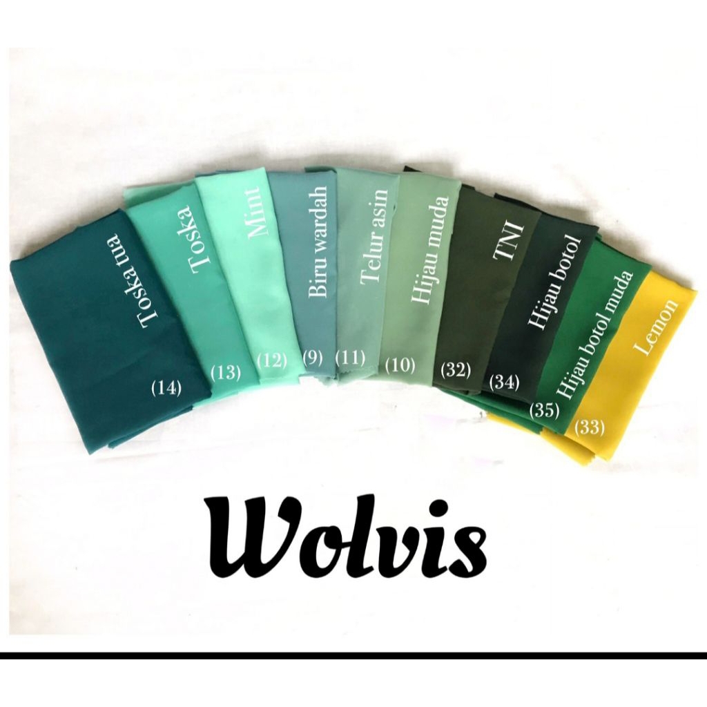 PROMO BAHAN KAIN WOLFIS / WOLVIS MONALISA ORIGINAL POLOS 100% GOOD QUALITY