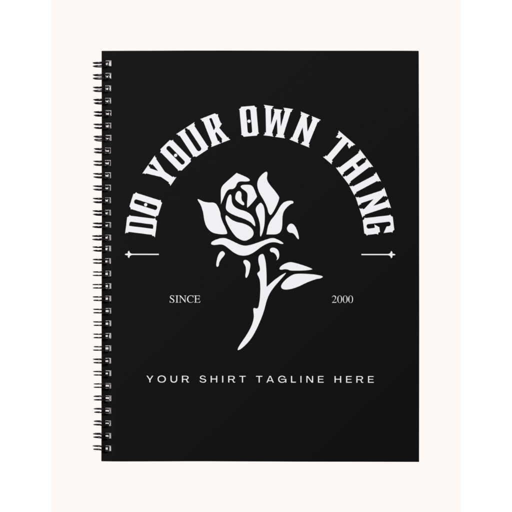 

Notebook Reflektif A5 Spiral – 50 Halaman Hitam Putih | HVS 80gsm & 100gsm – Do Your Own Thing