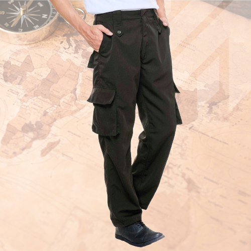 Zhon Army Celana PDL Satpam Security Polri Brimob Cargo Tactical Coklat Gelap