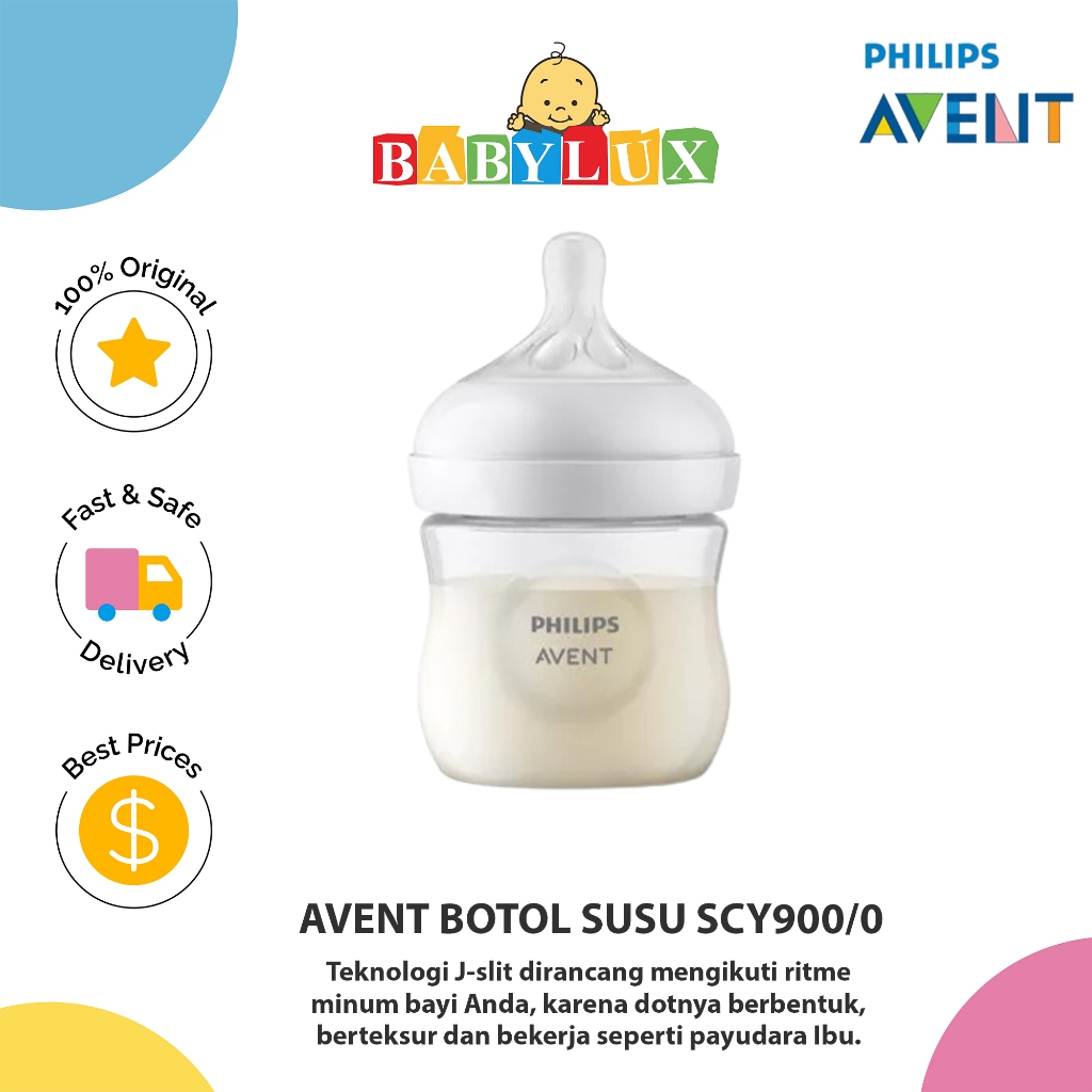 Philips Avent Botol Natural Response 125ml / Avent Natural Biru 125ml
