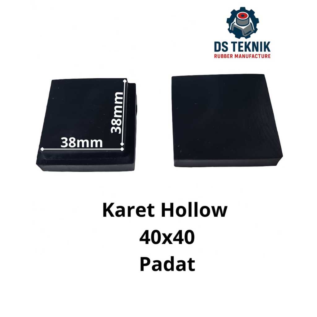 karet hollow 4x4 padat/karet kaki kursi/karet kaki meja bangku besi hollow