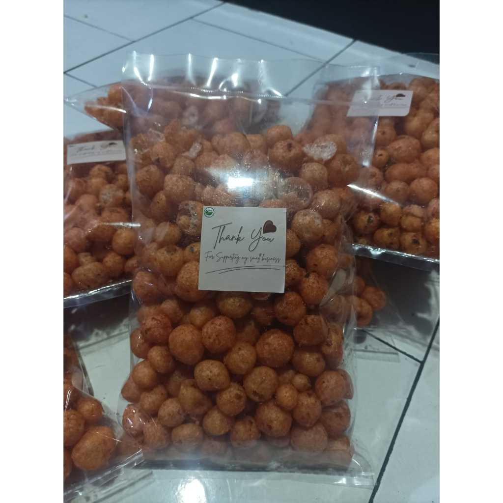 

cimol pedas 200gr | cemilan pedas viral krispi | snack cimol kering enak renyah