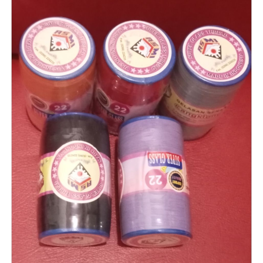 Benang gelasan Asmi 022 KLOS 3000yard perpcs