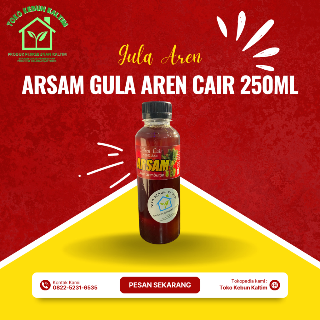 

GULA AREN CAIR ARSAM 250ML
