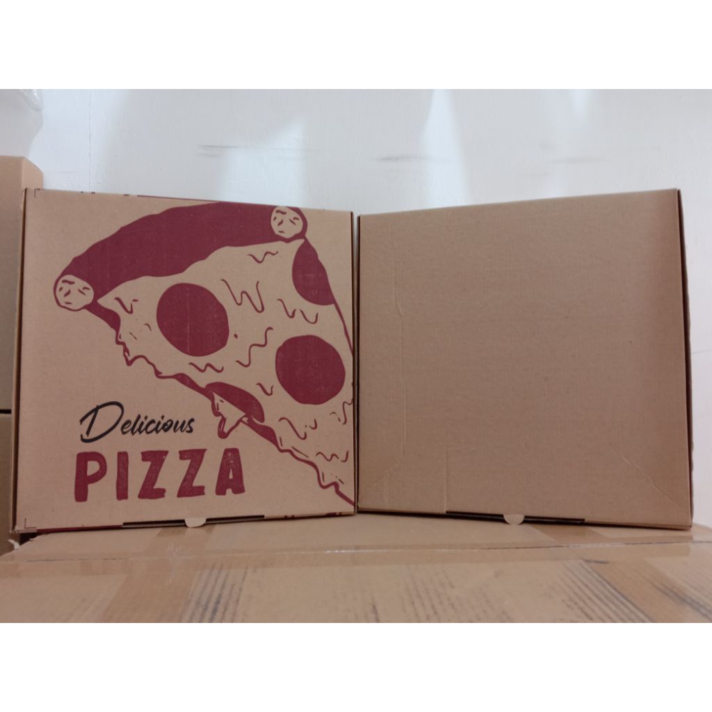 

Box pizza eflute ukuran 31x31x5 motif & polos