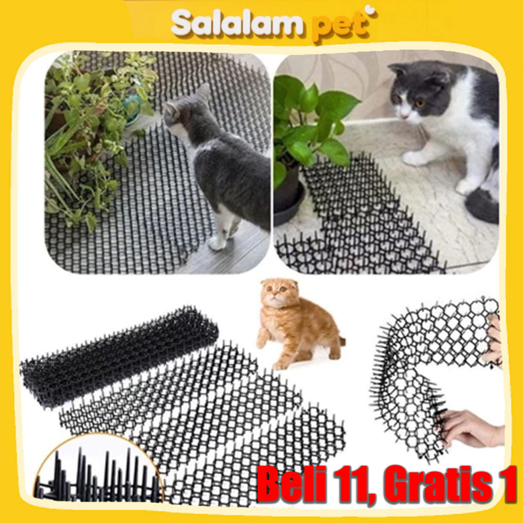 [Beli 11, Dapatkan 1 Hadiah Gratis] Ready  Matras Anti Kucing/13CM x 49CM Matras Paku Anti Kucing / 
