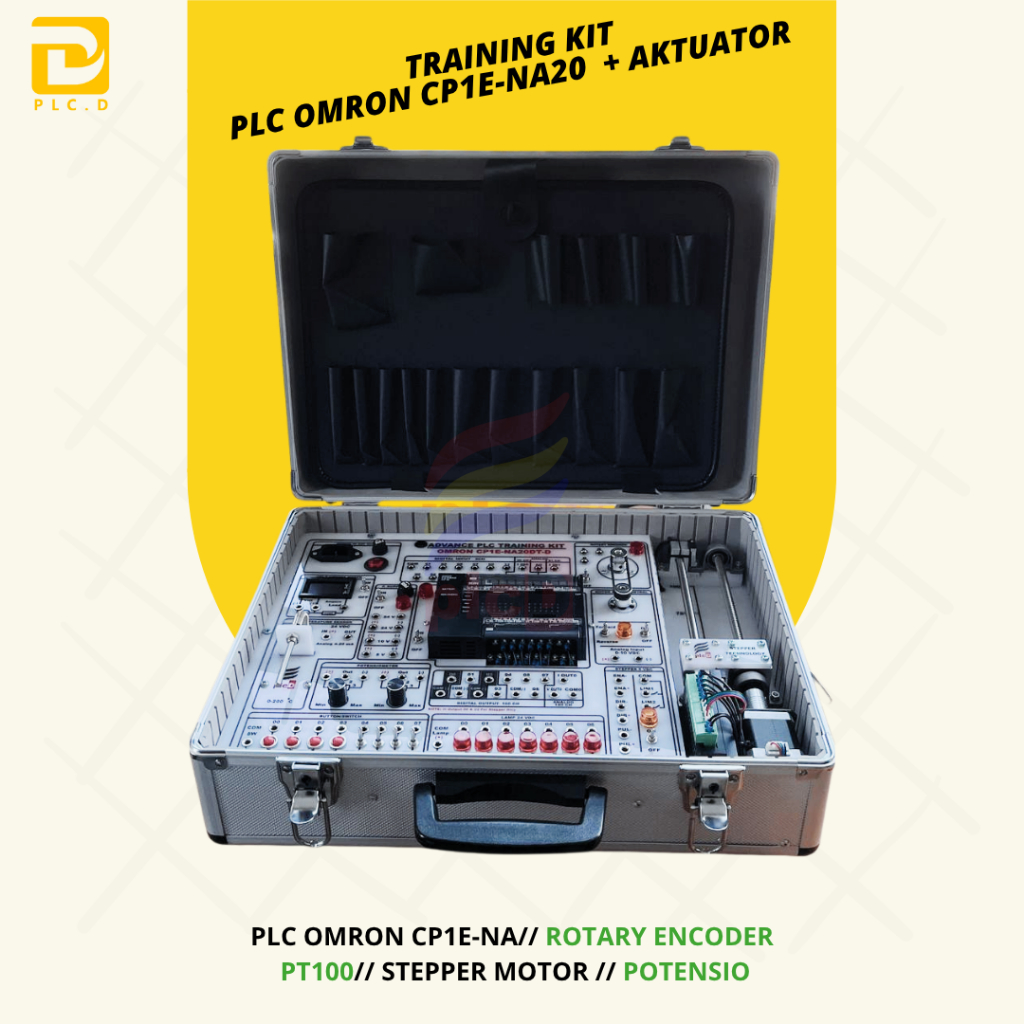 PLC OMRON CP1E-NA20DT-D+AKTUATOR TRAINING KIT