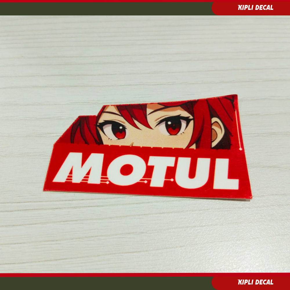 

Stiker decal motor anime Hologram Motul [Vinyl-laminasi-glossy]