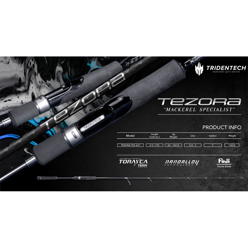 Rod Jigging Tridentech Tezora Mackerel Specialist