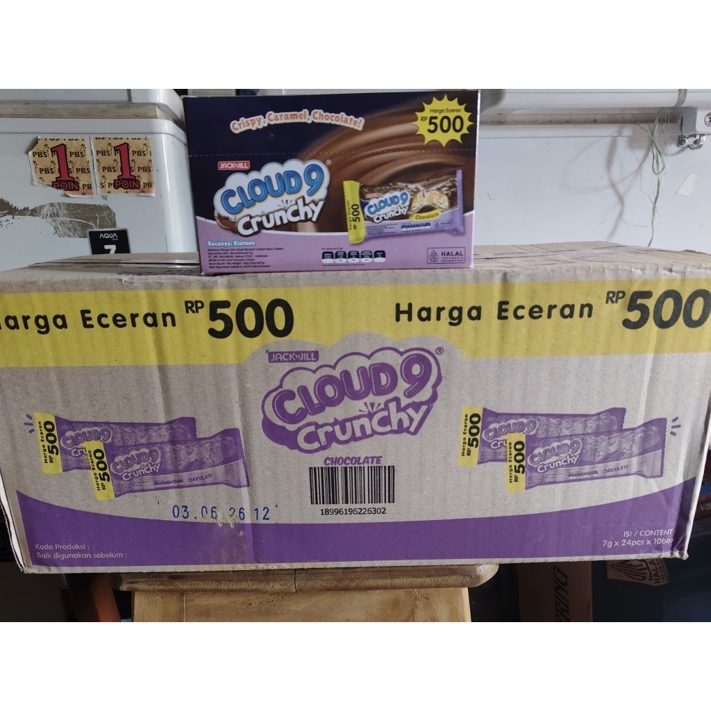 

Cloud9 Crunchy Chocolate dus isi 10 box