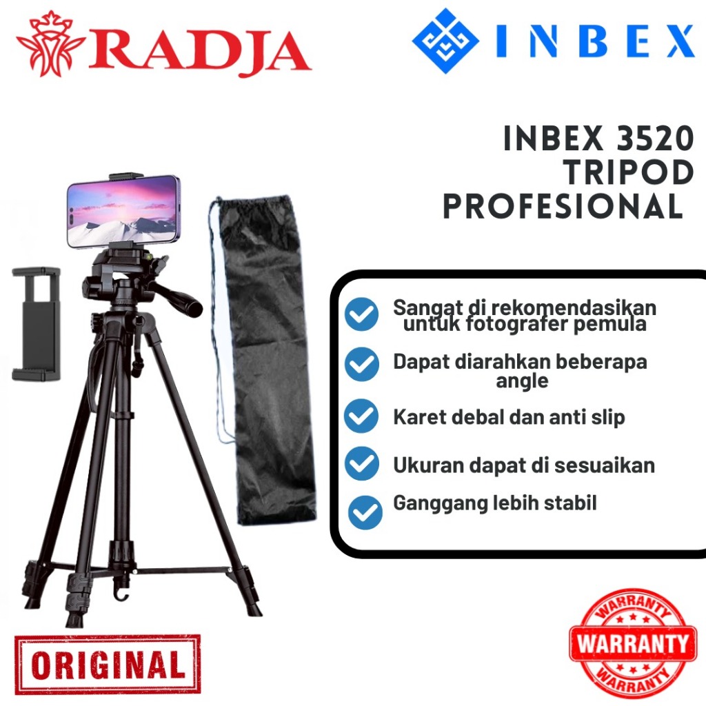 INBEX TF-3520 Tripod 145CM Profesional Tripod