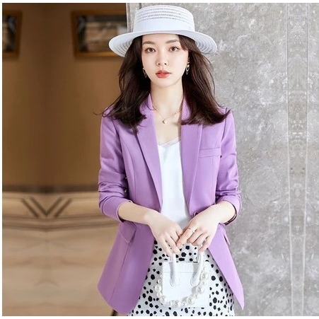 Jas Wanita Lilac/Jas Kantoran/Jas Santai/Jas Kerja