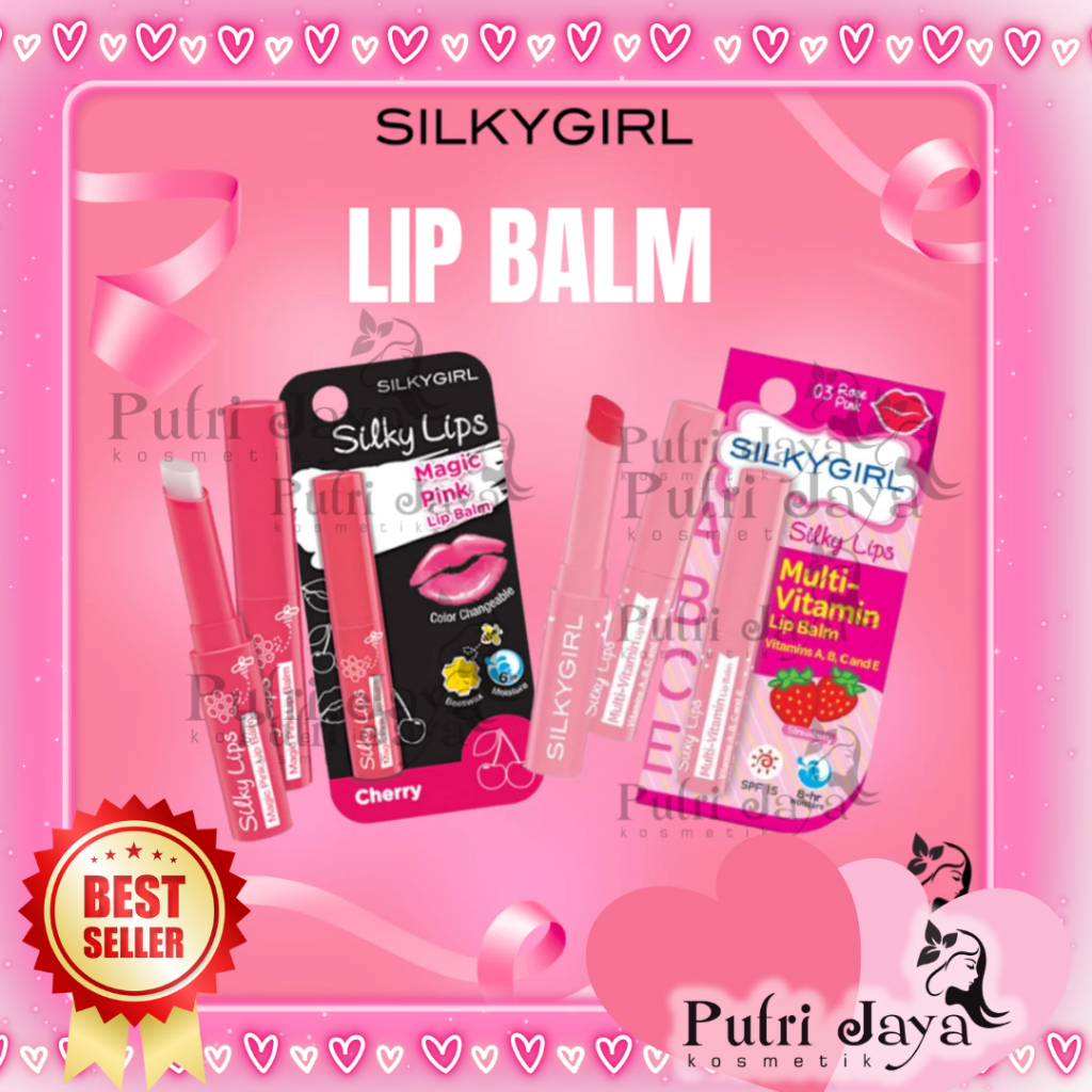 SILKYGIRL Lip Balm | MAGIC PINK LIP BALM / MULTIVITAMIN PINK LIP BALM