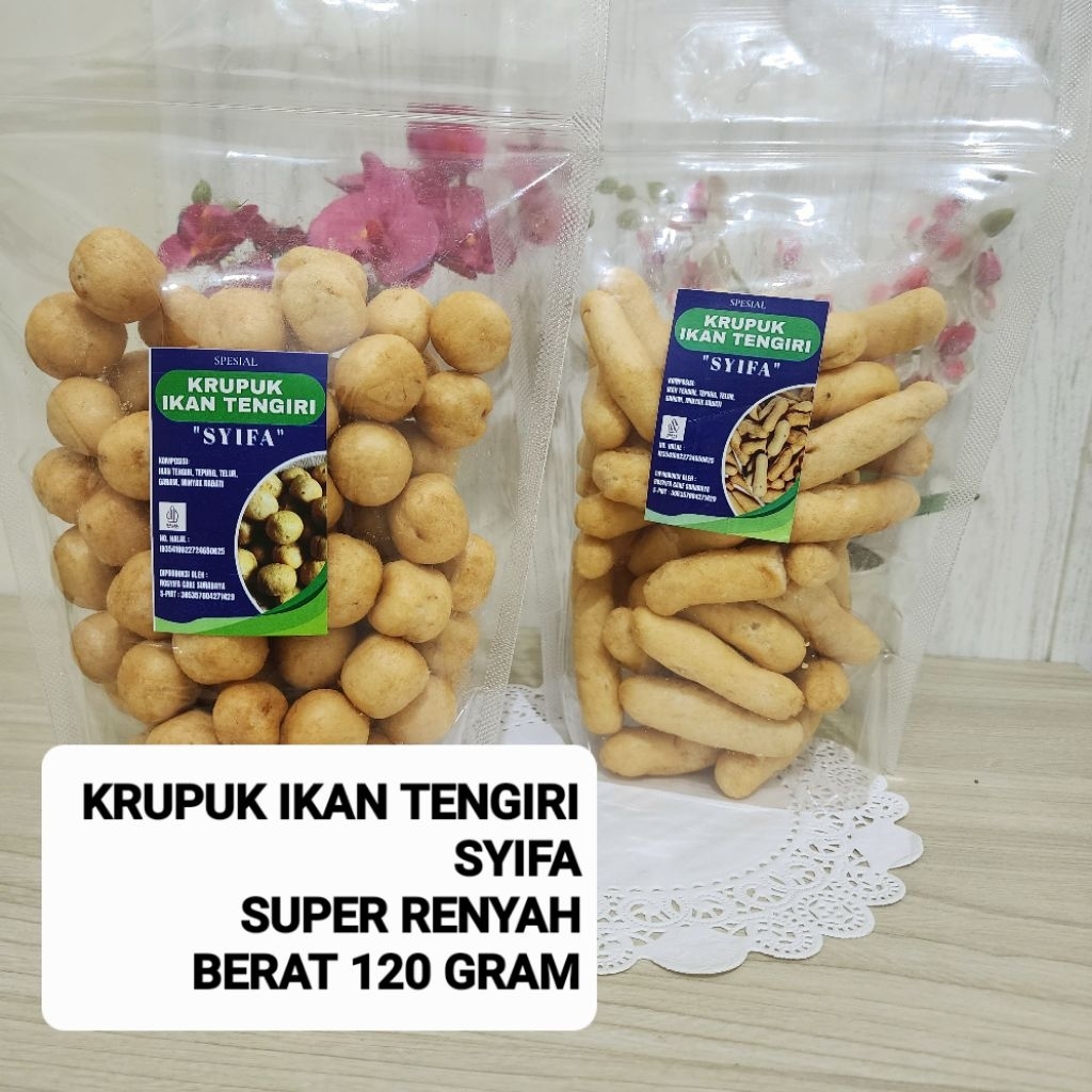 

KRUPUK IKAN TENGIRI SUPER RENYAH DAN LEZAT BERAT 130 GRAM BISA INSTAN