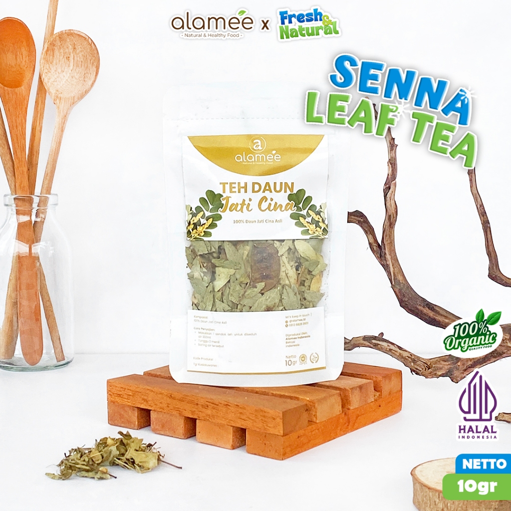 

Teh Daun Jati Cina Senna Leaf Tea Teh Herbal Alami Organik Organic 10 gr fresh and natural