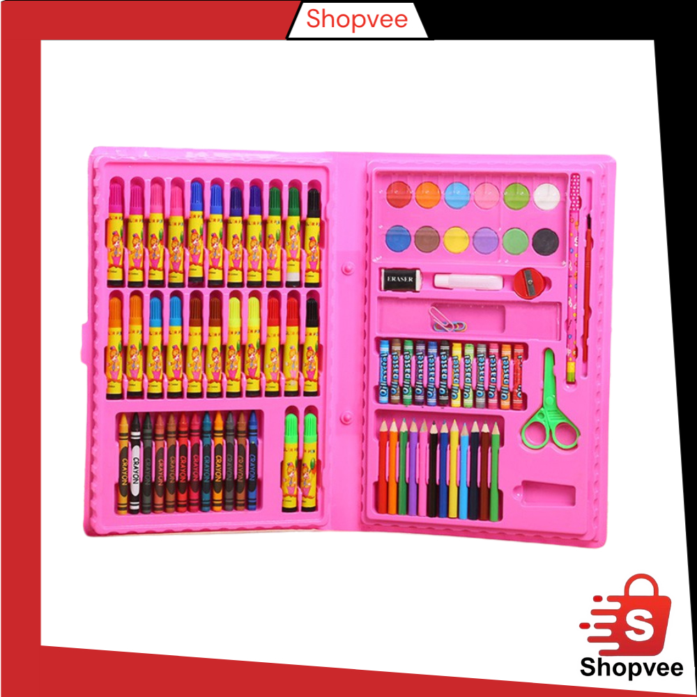 

Shopvee Crayon Set Isi 86 Pensil Warna Cat Air Alat Lukis Karakter Stationary Color Pencil Y1037