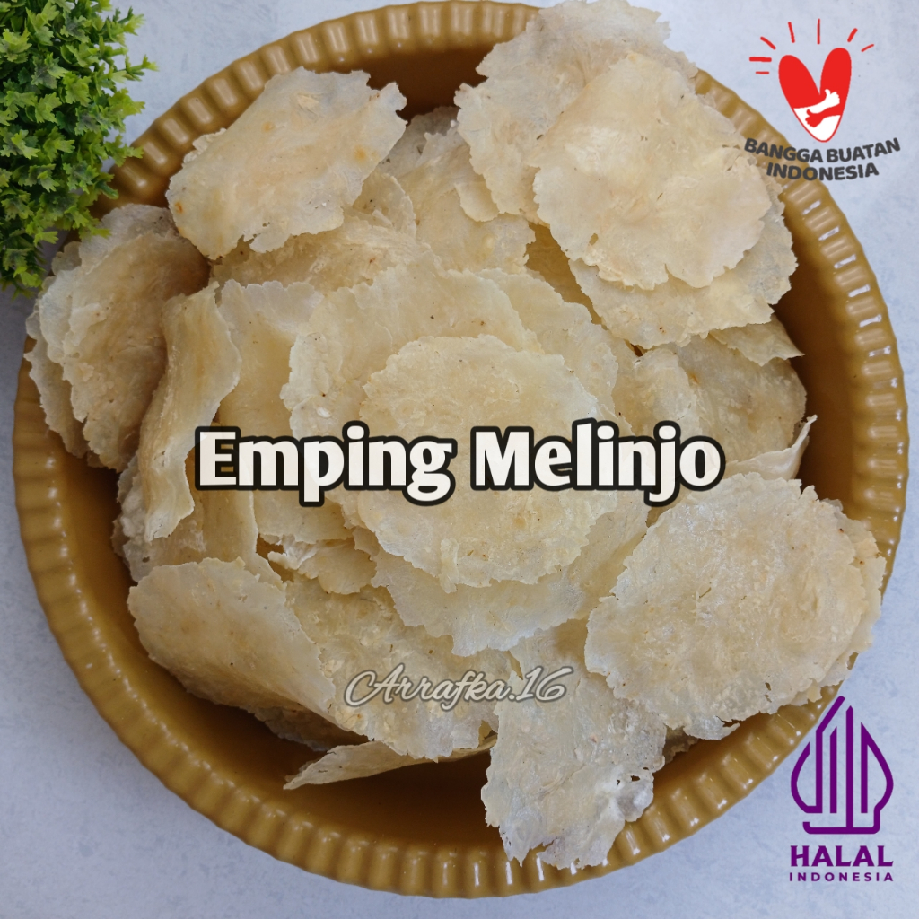 

Emping melinjo mentah 100 persen melinjo asli 3/4 biji