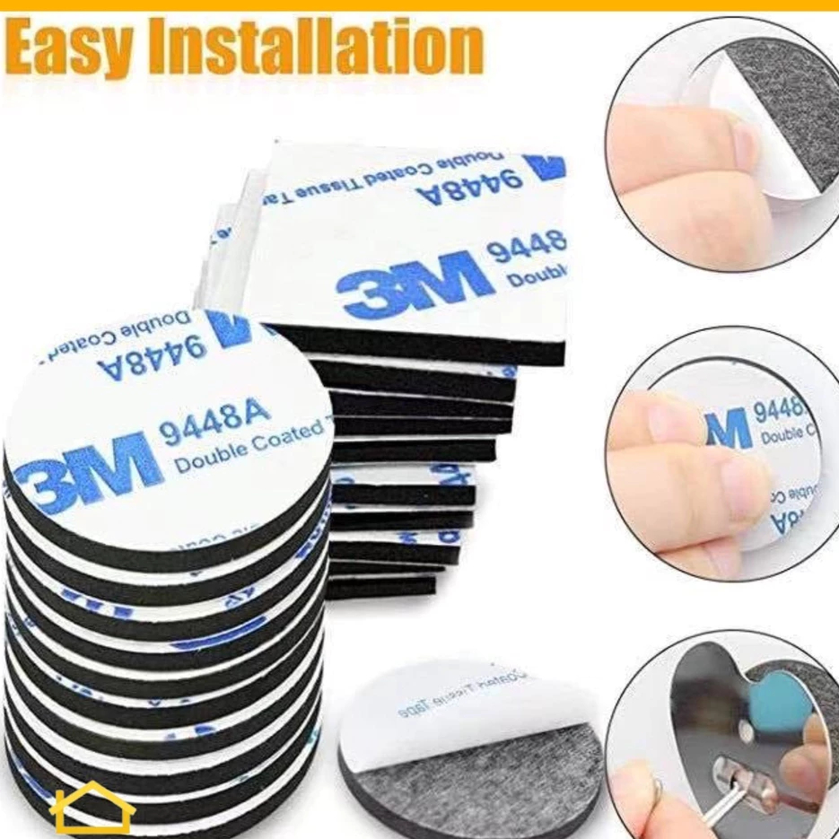 Double Tape Busa 3M Besar Foam Doubletape Bulat Putih Super Quality leisurera
