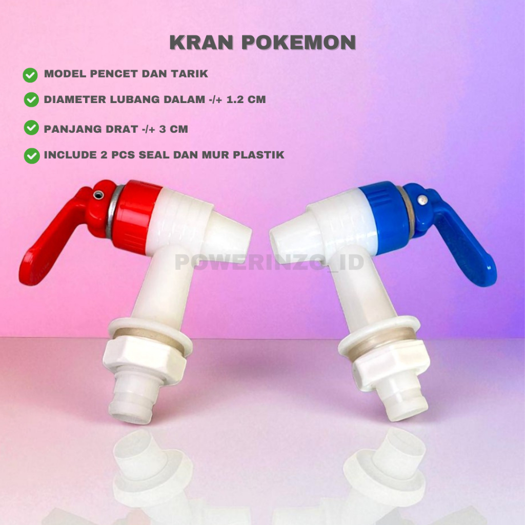 KRAN DISPENSER POKEMON // PENCETAN GALON  PLUS 2 SEAL