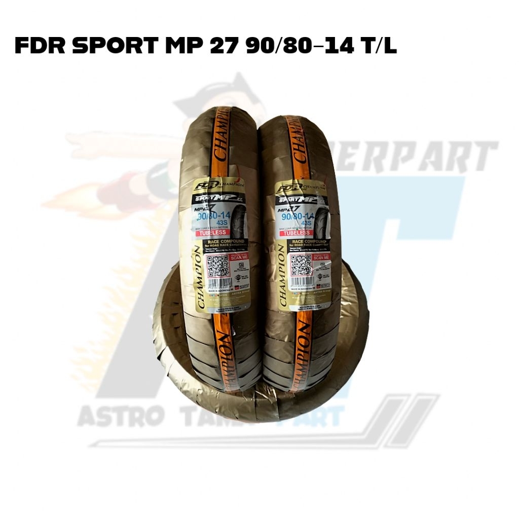 BAN FDR SPORT MP 27 90/80-14 TUBLES