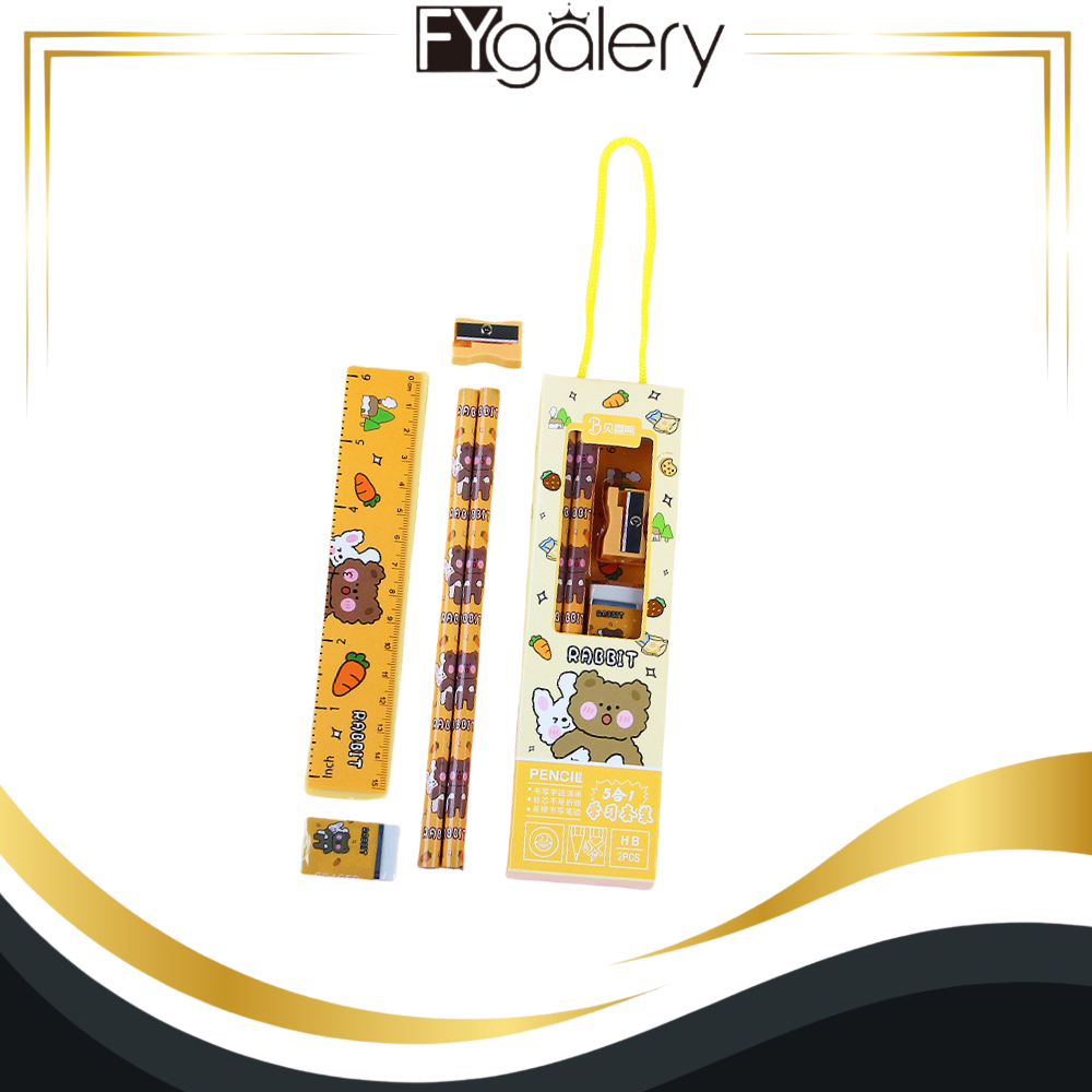 

FYgalery 2013 Stationary Set Alat Tulis 5 In 1 / Set Alat Tulis Kartun / Set Alat Tulis 5 In 1 Lucu / Set Alat Tulis Anak Motif Kartun Y1905