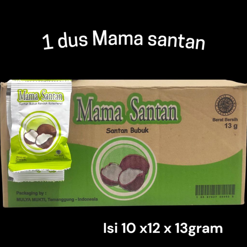 

1 Dus santan merk mama santan isi 12 x10x13 gram