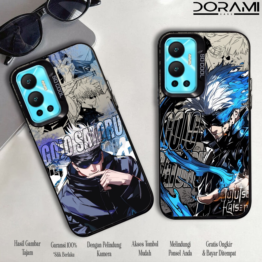 Case Infinix Hot 12 ( GOJO SATORU ) Softcase Hybrid IMD Plate Polycarbonate Hologram Premium So Cool