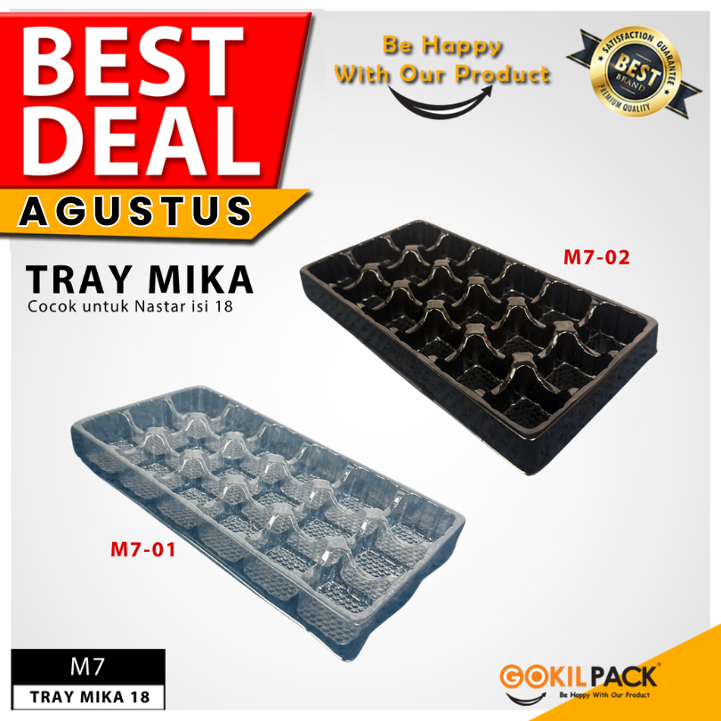 

Mika Tray Kue Tatakan Sekat Nastar Isi 18| M7