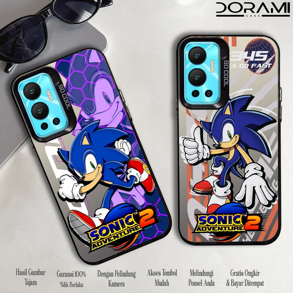 Case Infinix Hot 12 ( SONIC ) Softcase Hybrid IMD Plate Polycarbonate Hologram Premium So Cool - Cas