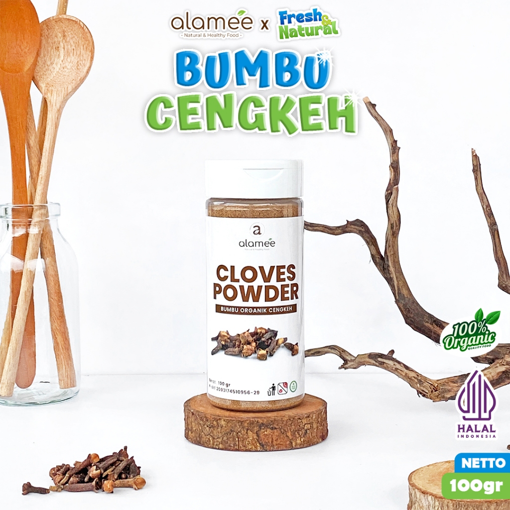 

ALAMEE Cengkeh Bubuk Clove Powder Ground Spice Murni Asli Bumbu Organik 100g Tabur fresh and natural