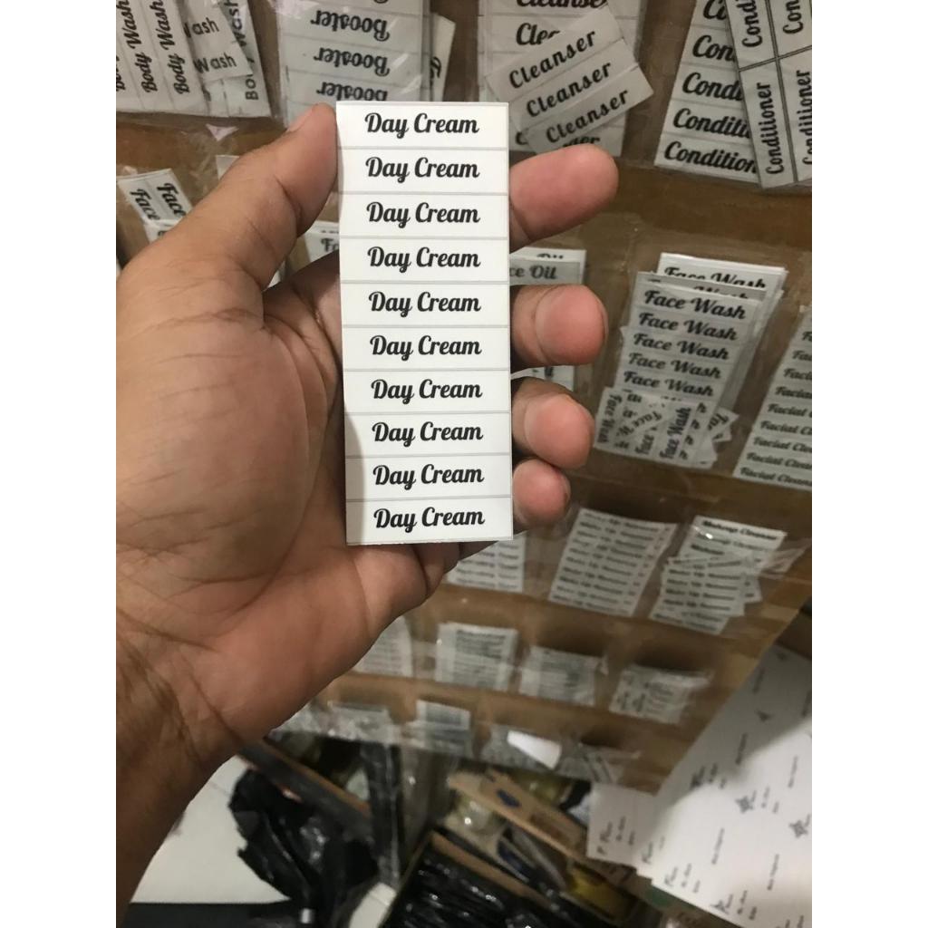 

(CUSTOM ISI 10) Stiker SKINCARE Label Day Cream Toner Night Cream Acne Serum Eye Cream Face Cream Scrub SABUN