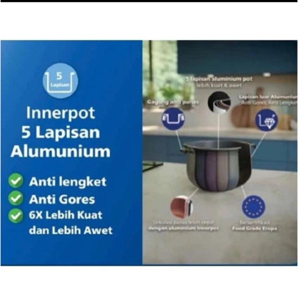 MAGICOM PHILIPS HD 3211/RICE COOKER PHILIPS HD 3211 Rice cooker stainless rice cooker 3 in 1 terbaru