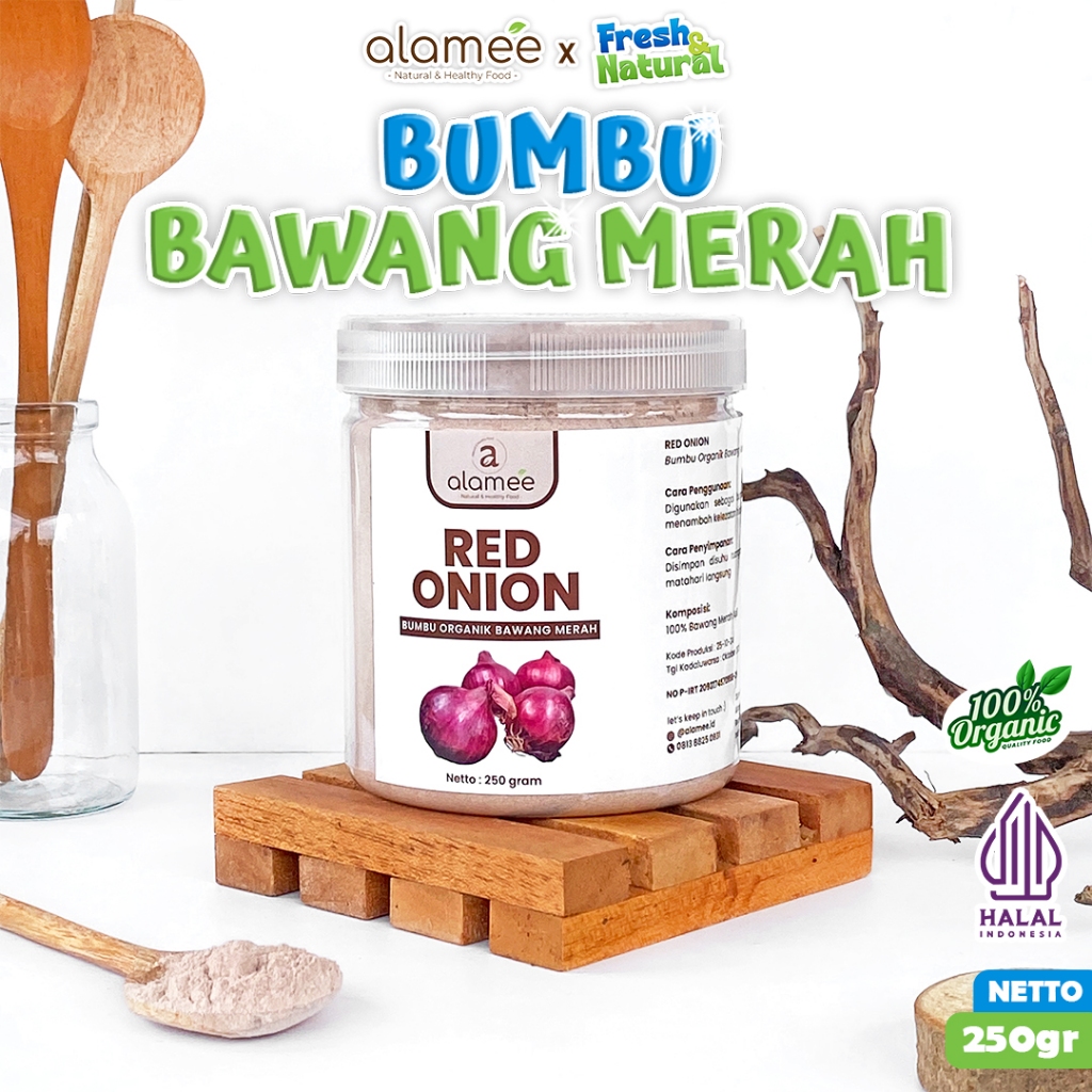 

Bumbu Bawang Merah Bubuk Red Onion Powder Masak Dapur Organik ALAMEE fresh and natural
