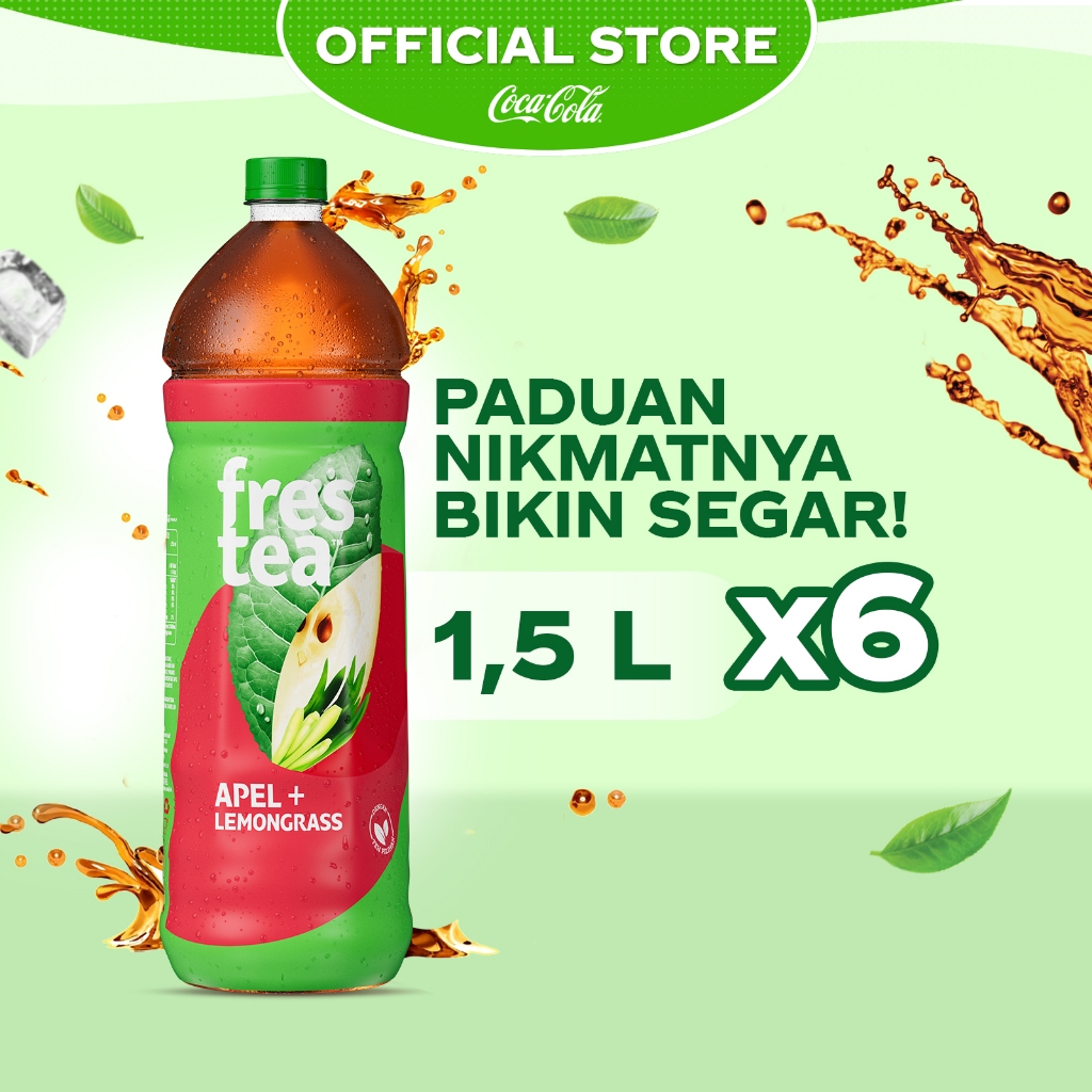 

Frestea Rasa Apel Minuman Teh - Botol 1.5L x 6pcs