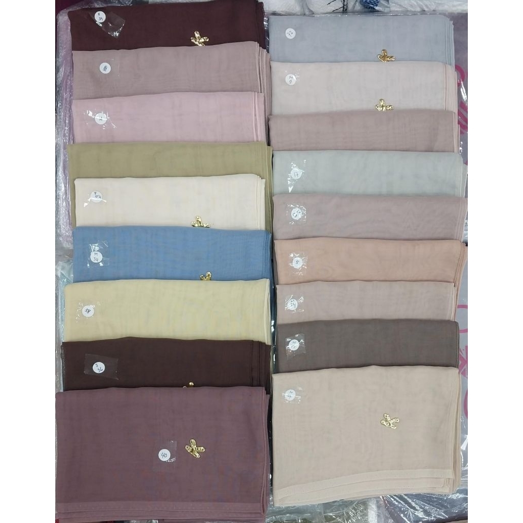 Khalisa Scraft - Paris Jepang Premium Hijab Segi Empat (115x115cm)