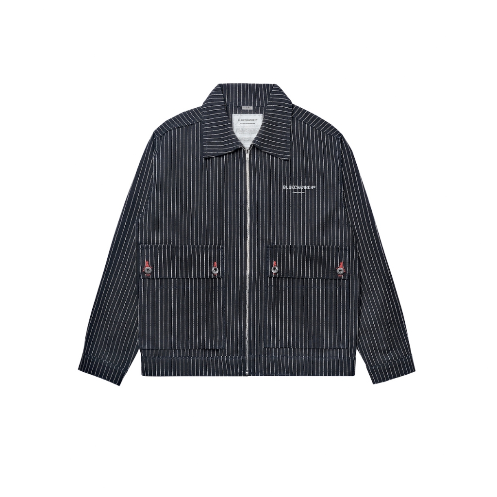 Blue Chamber Work Jacket Blues Wabash