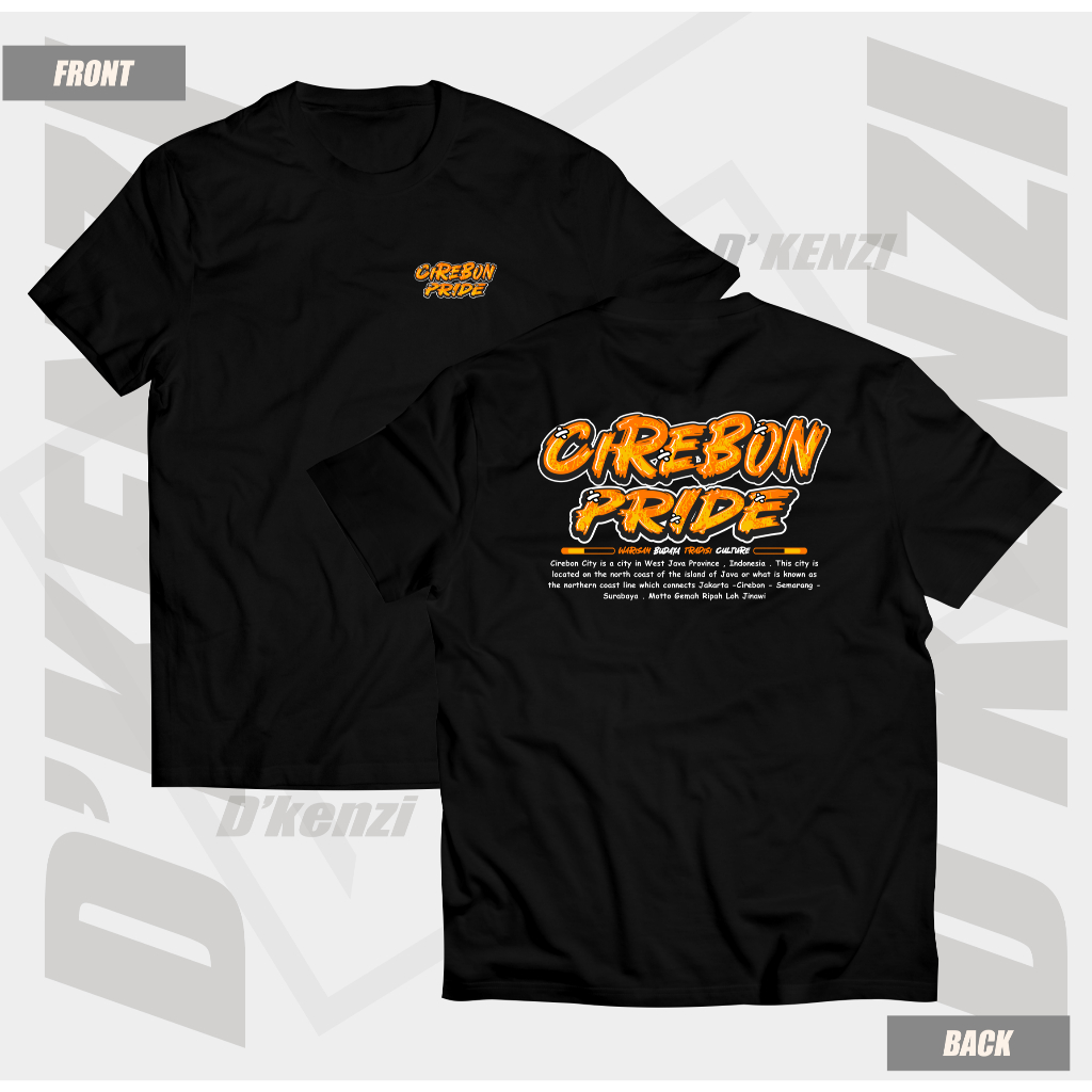 Kaos Cirebon T-shirt Cirebon Pride Warisan Budaya Tradisi Culture Bahan katun adem nyaman enak dipak
