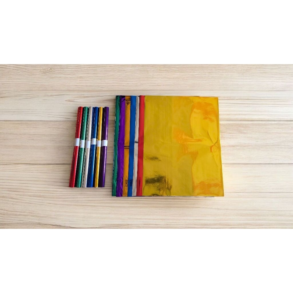 

Kertas Metalizing / Kertas Gilap / Kertas Emas [1 Gulung = 10 Lembar]