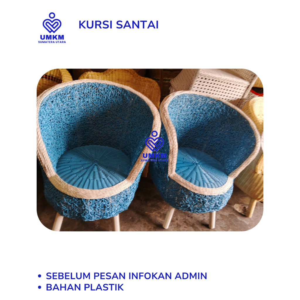 Kursi anyaman Plastik / Kursi santai / kursi tamu / kursi teras / kursi / kursi anyaman