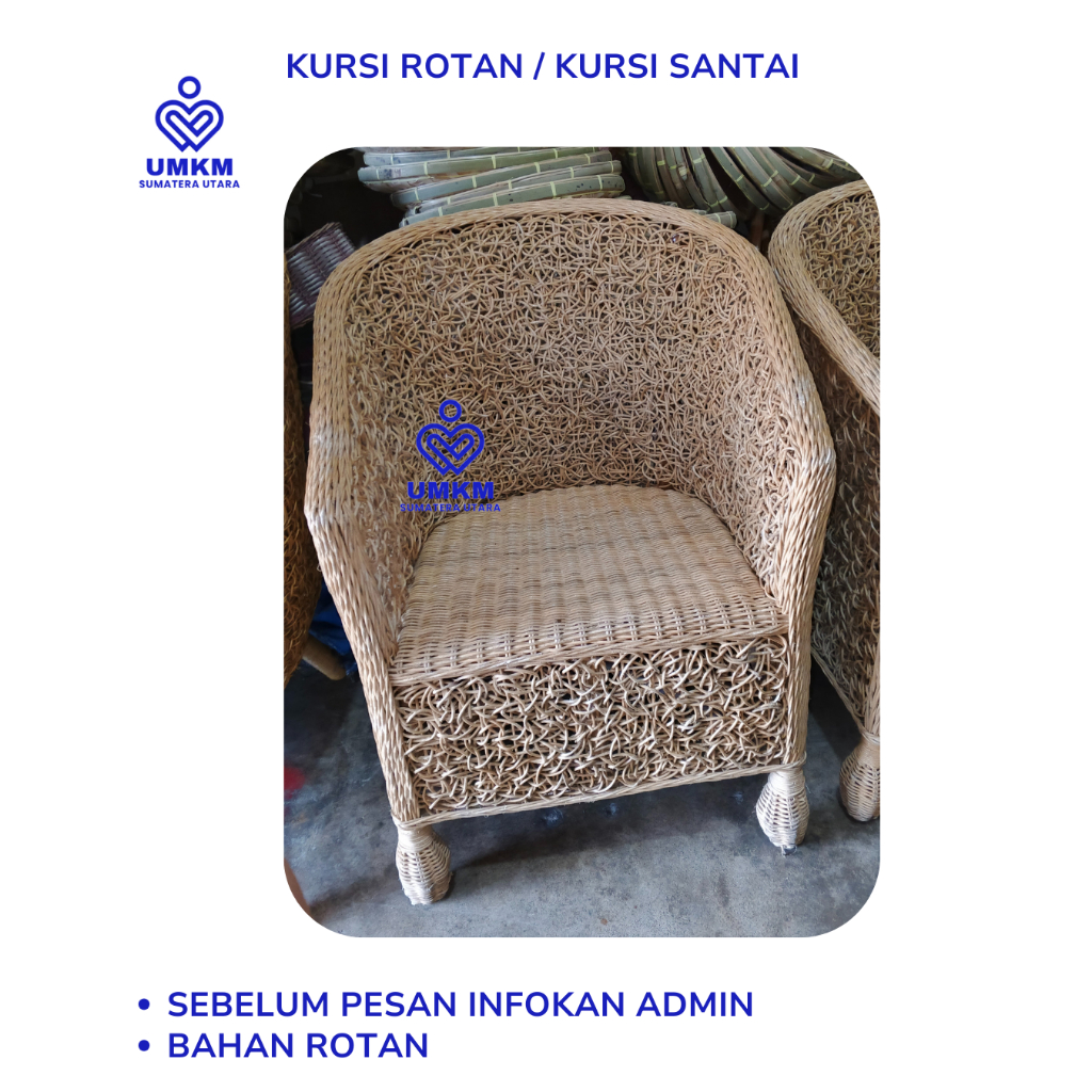 Kursi anyaman Rotan / Kursi santai / kursi tamu / kursi teras / kursi / kursi anyaman Rotan / Kursi 