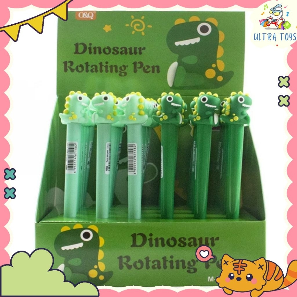 

[ULTRATOYS] 2PC PULPEN ROTATING DINOSAURUS CAPYBARA