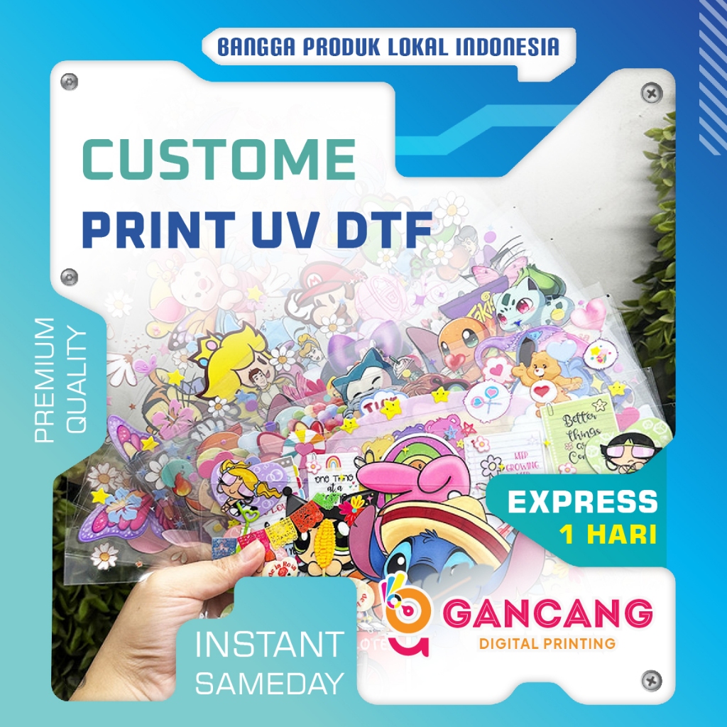 

[PROMO] Cetak Stiker UV DTF | Sticker UV Decal Kering | Sticker UV Timbul PREMIUM QUALITY