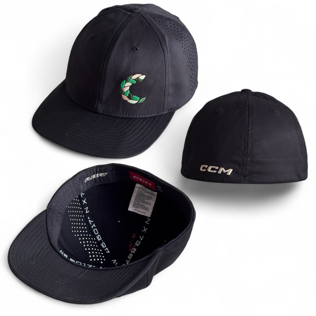 TOPI SNAPBACK FLEXFIT CCM WARNA HITAM SIZE GUILD UP