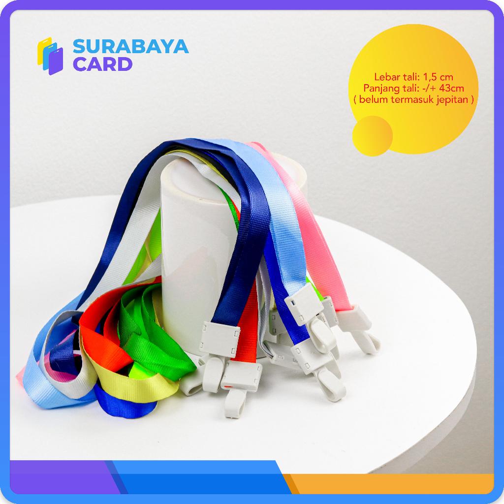

Tali LANYARD JEPIT 1.5cm tali ID Card tali idcard polyster Name Tag 1,5 cm POLOS