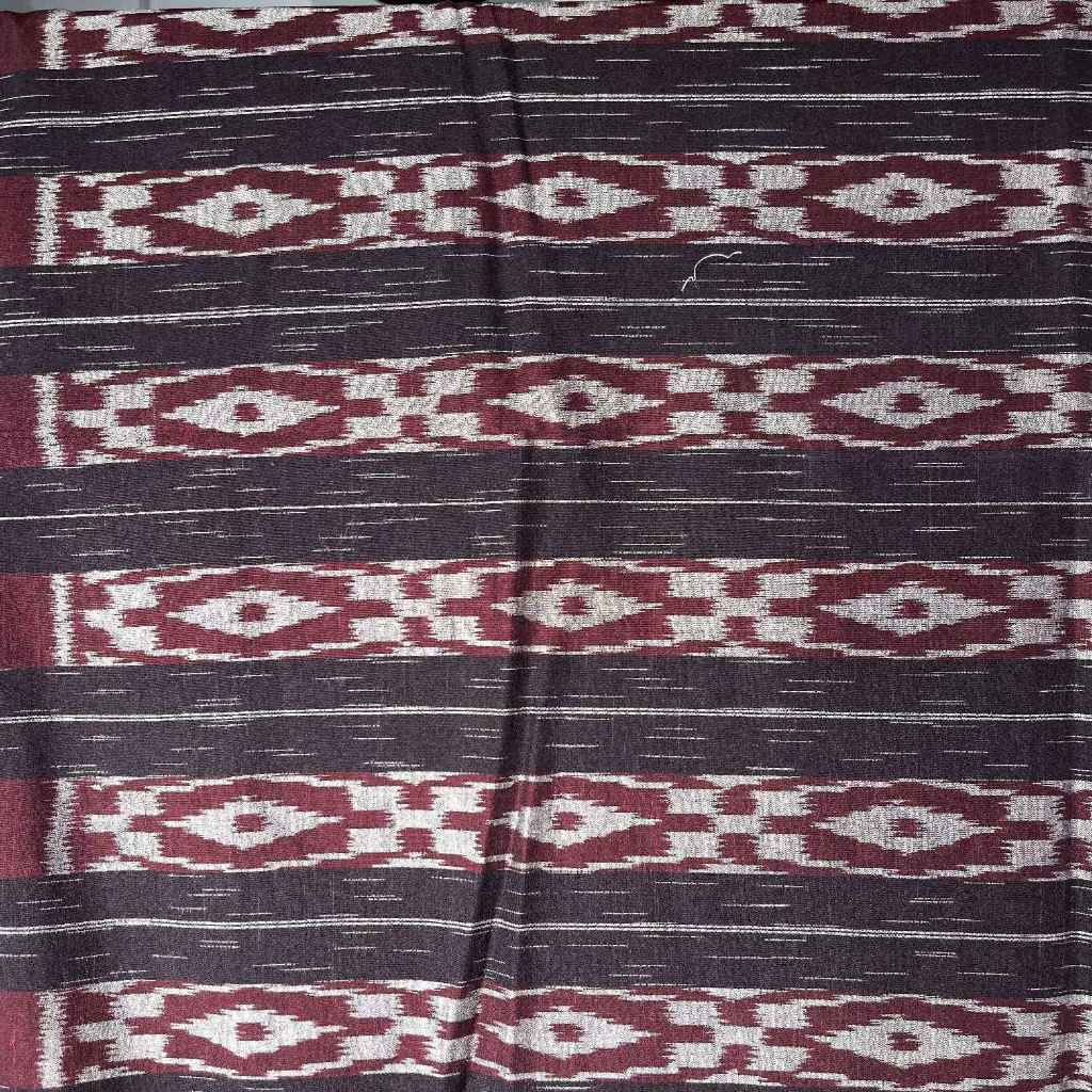 Kain Tenun Wajik tumpuk ungu silver salur udan gerimis silver (UNG4812KAICS1)
