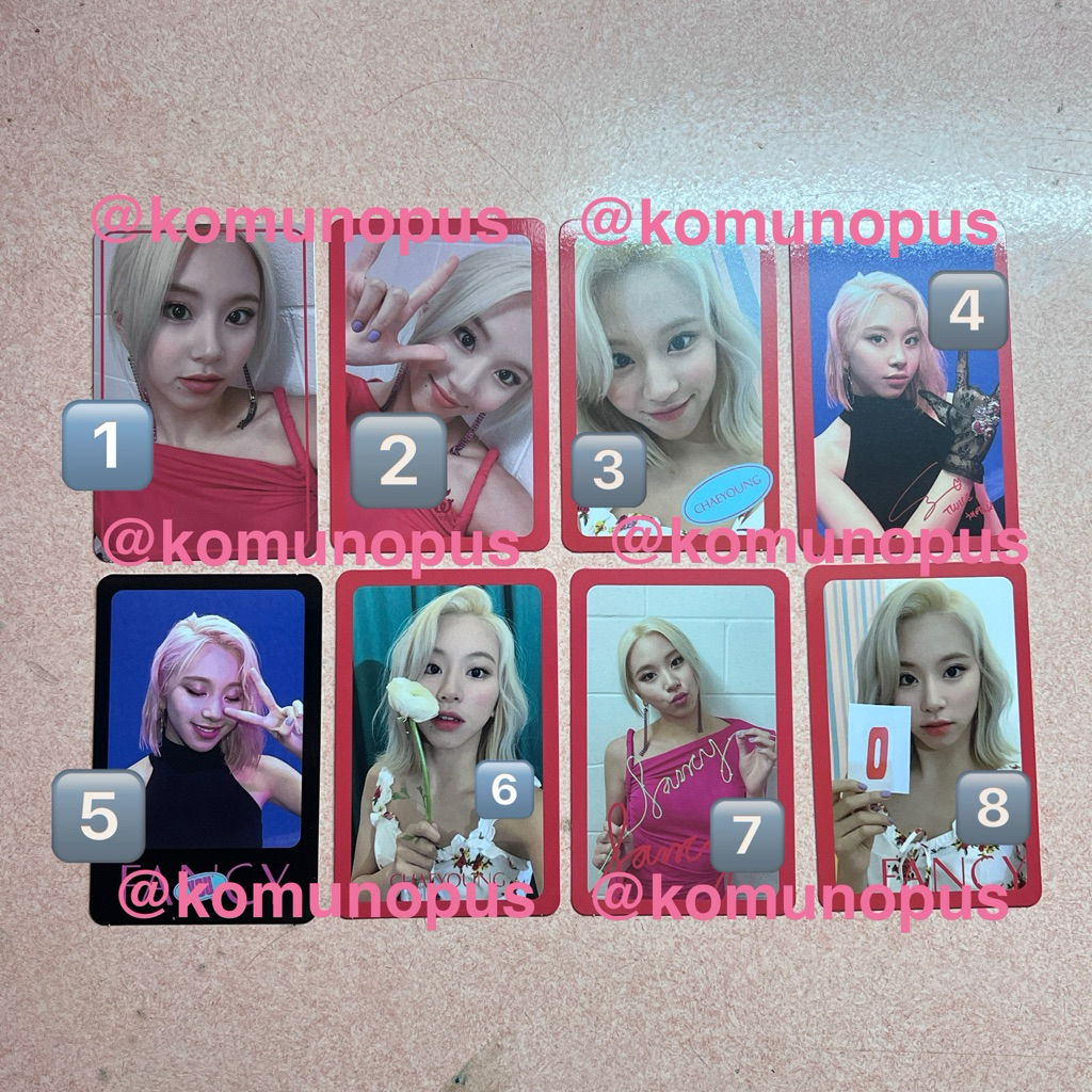 WTS IN RUSH PHOTOCARD PC TWICE CHAEYOUNG FANCY YOU PRELOVED UNSEALED OFFICIAL