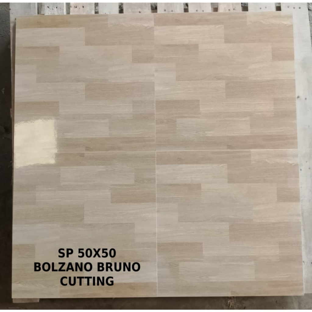 KERAMIK LANTAI SUN POWER 50X50 BOLZANO BRUNO CUTTING keramik lantai 50x50 keramik lantai licin keram